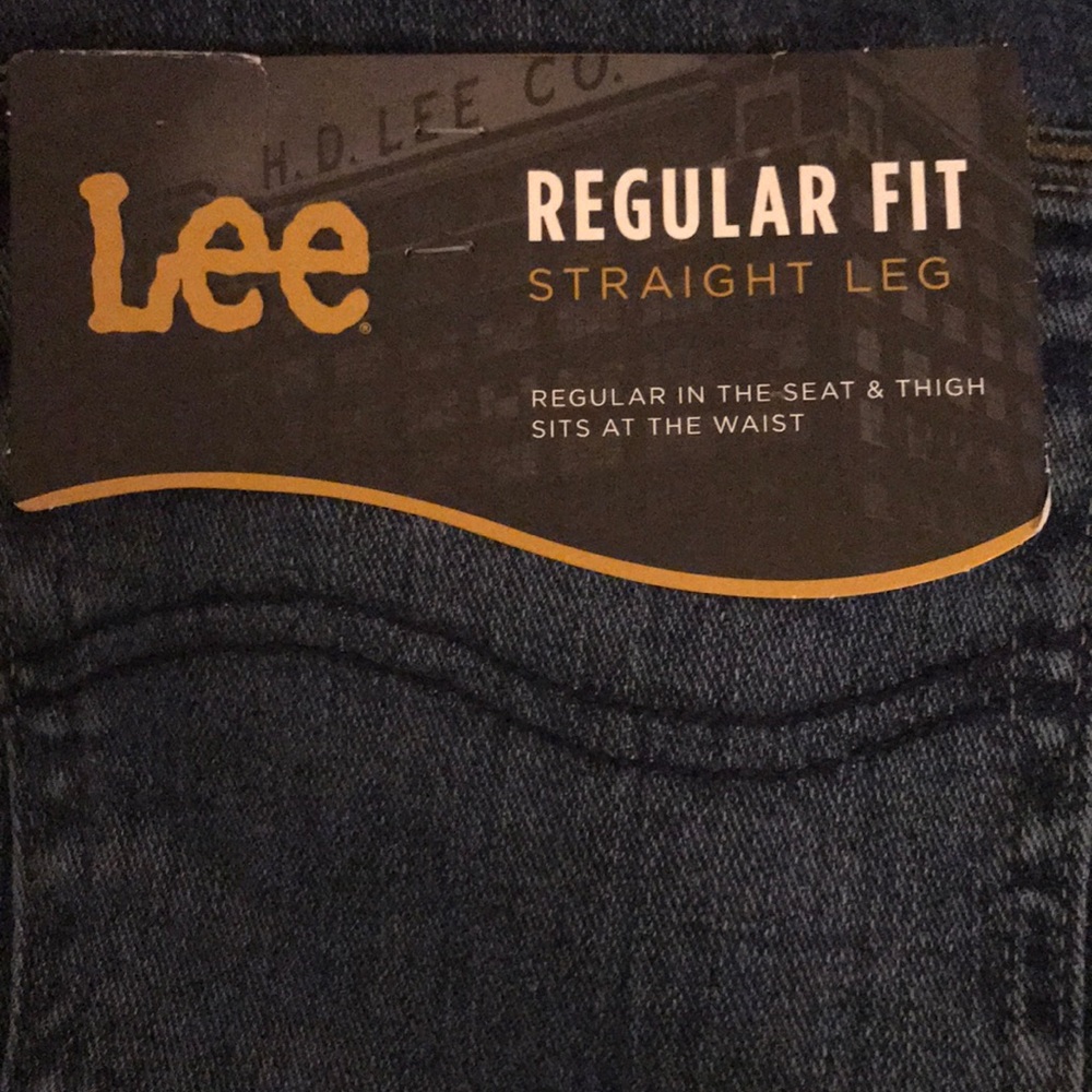 NWT Mens Regular Fit Straight Leg Lee Jeans